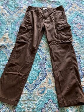 Goodfellow & Co Brown Cargo Pants with Flap Pockets